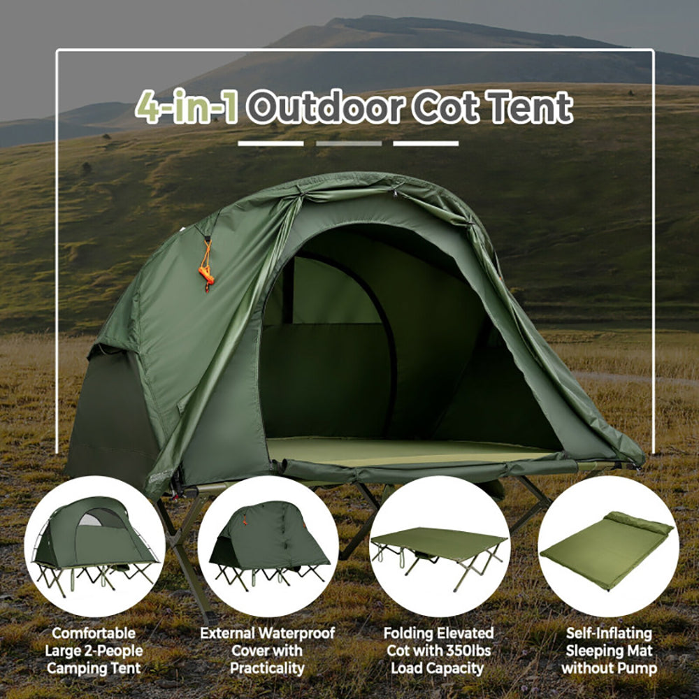 2-Person Camping Tent with Rainfly – Waterproof Outdoor Tent