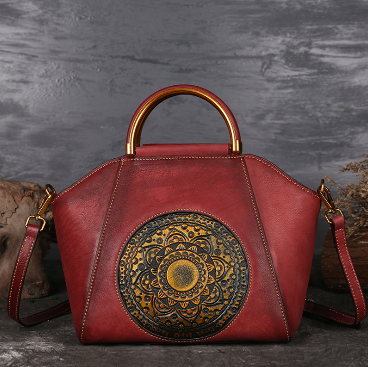 Chic Retro Women's Leather Shoulder Bag | Eva Trends