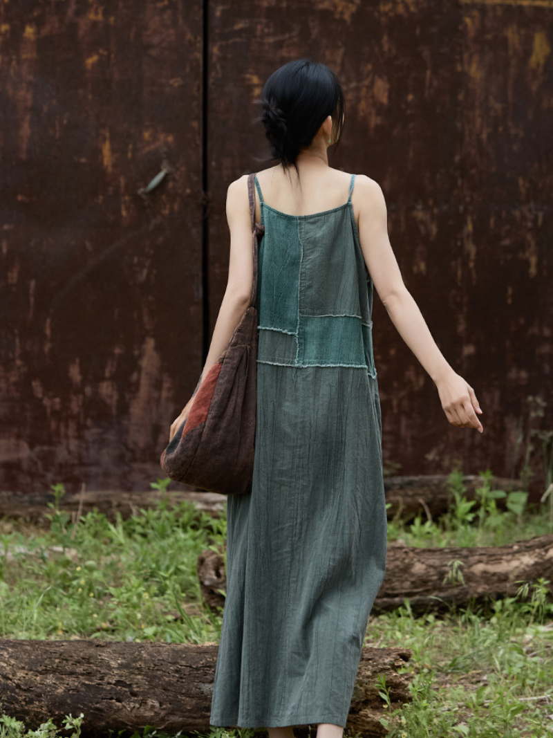 Elegant Women's Tie Dye Dress with Pocket - Eva Trends