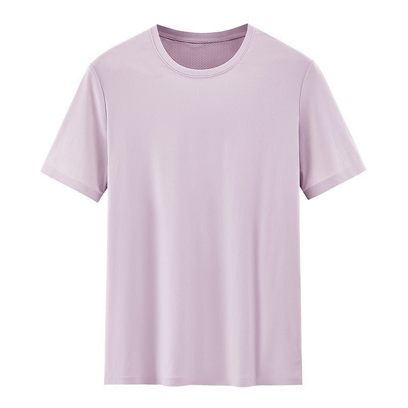 Men's Breathable Mesh-Texture Patchwork T-Shirt