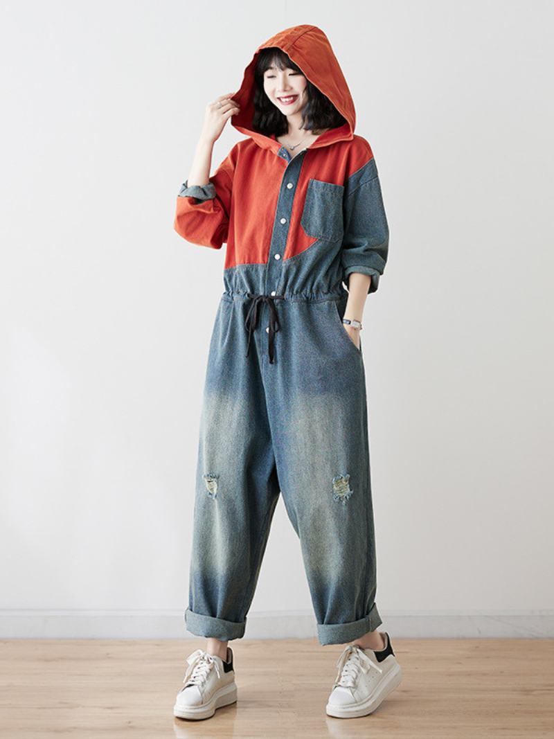 Hoodie Overalls - Casual Chic Comfort | Eva Trends