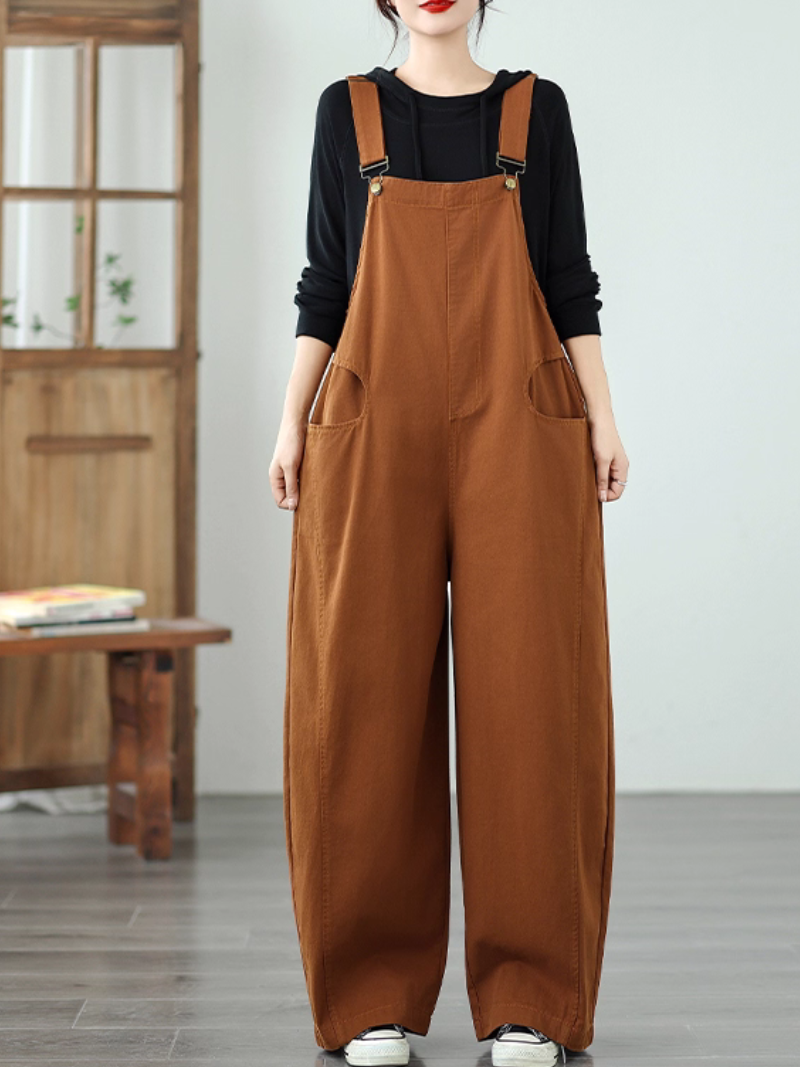 Chic Wide Leg Women's Overalls with adjustable Straps | Eva Trends