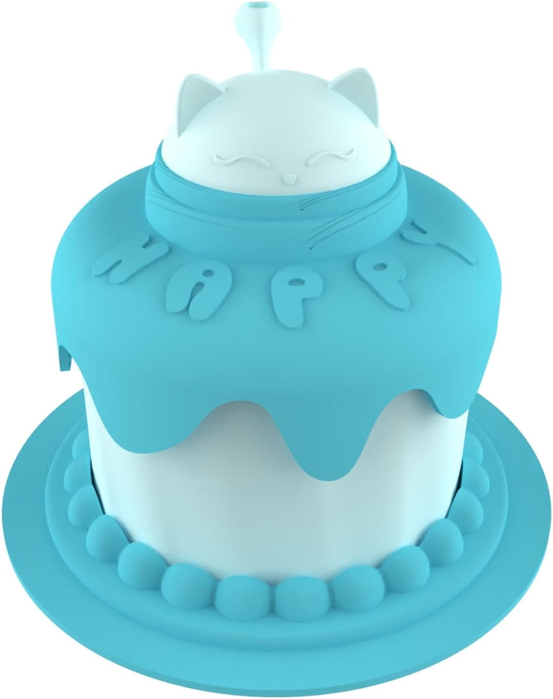 Cat Birthday Party Supplies Cat Birthday Cake Bowl Includes Cat Slow Feeder Bowl Cat Food Bowl Pet Food Can Cover Silicone Can Lids Cat Feeding Spoon