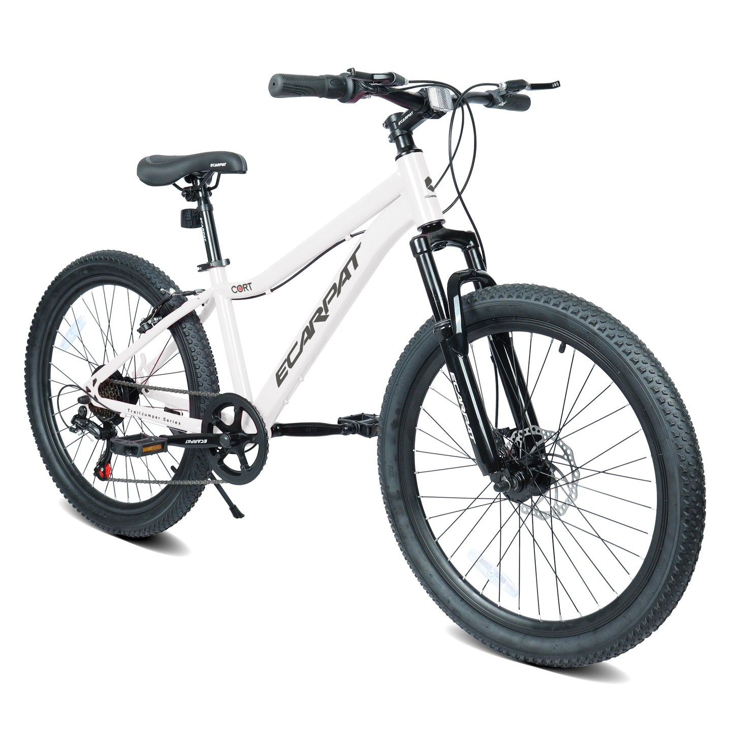 24" Youth Mountain Bike | 7-Speed, Front Disc Brake, Suspension & Alloy Rims