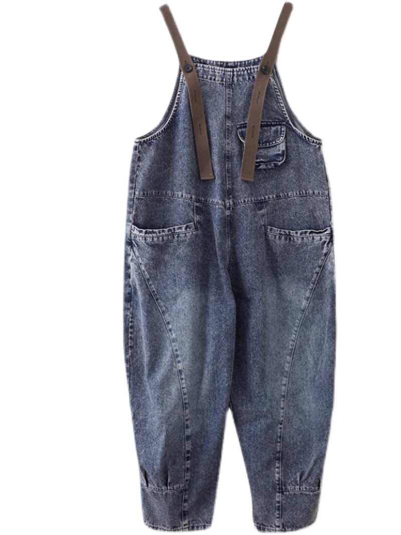 Women's Denim Overalls - Classic Blue Style | Eva Trends