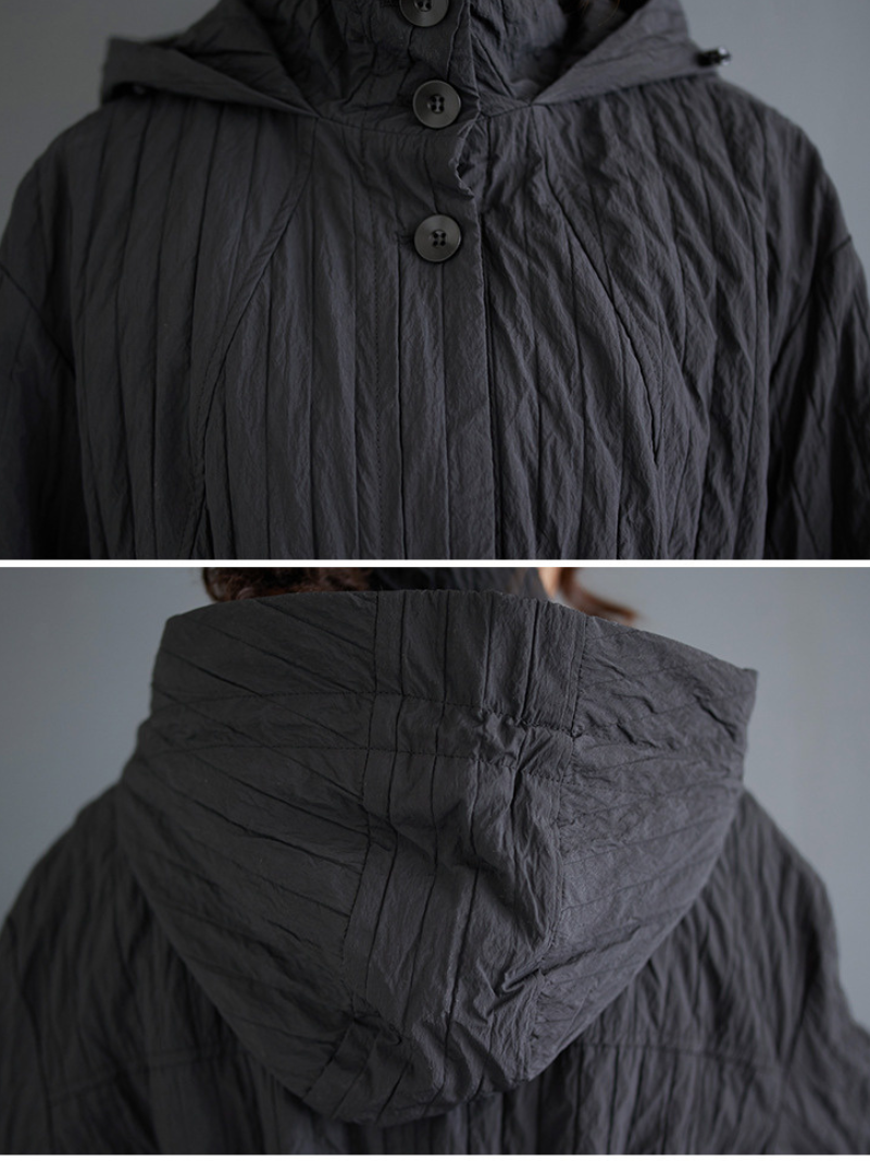 Women’s Stylish & Fashionable Winter Grey Hooded Coat