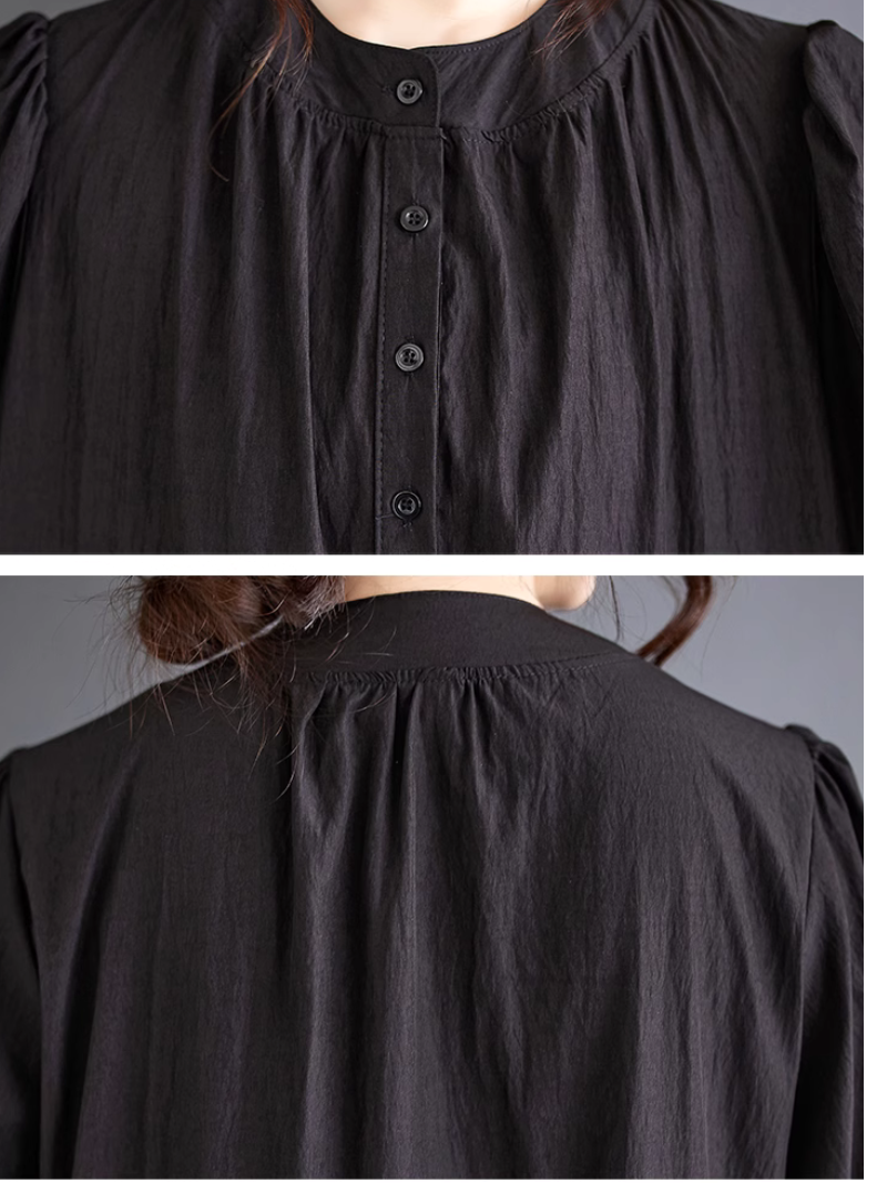Women's Elegant Lightweight Side Pockets A-line Dress