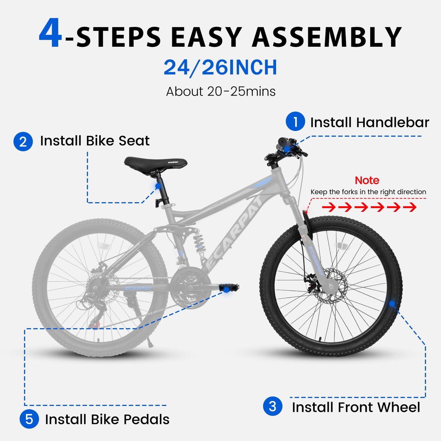 26" Full-Suspension Mountain Bike | 21-Speed, Disc Brakes & Dual Shock Absorption