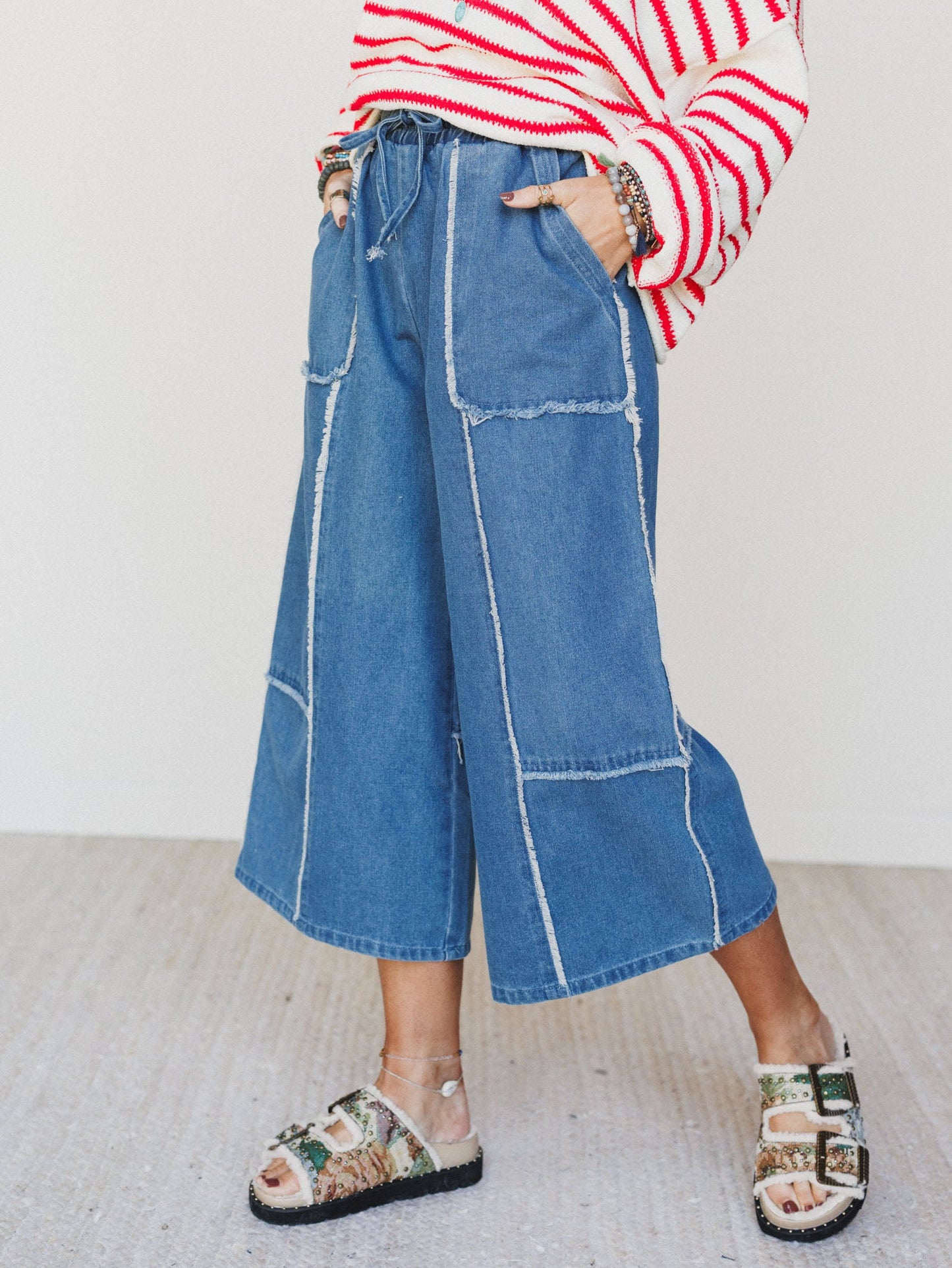 Cozy Blues Denim Pants - Denim - Pre Order