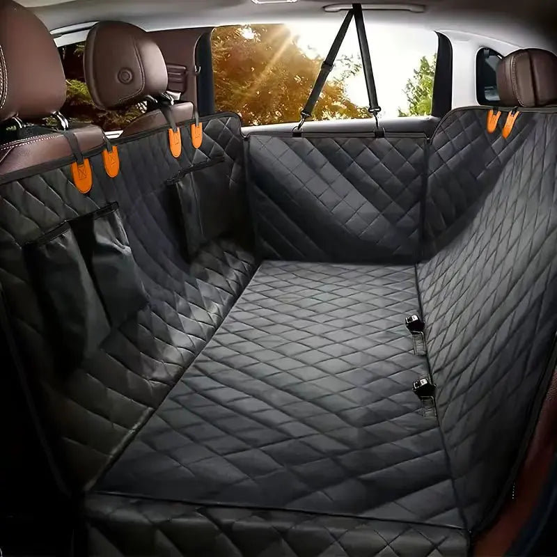 Waterproof Dog Car Seat Cover – Universal Fit, Plaid Pattern, 3 Colors
