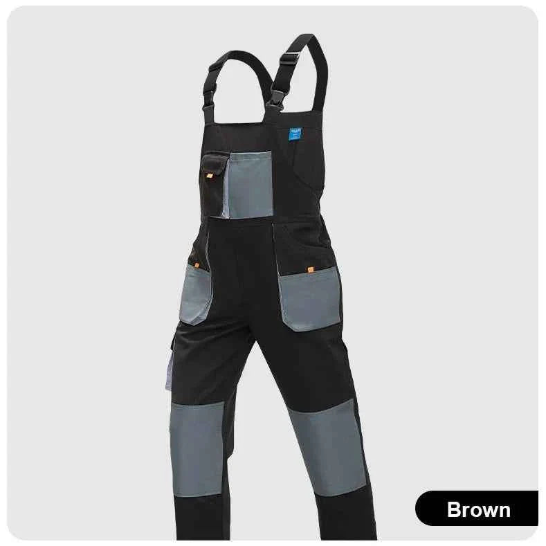 High Quality Men's Overalls Big Multi-Pocket Jumpsuit Wearproof Romper Factory Labor Protection Clothing Men Workwear Suits