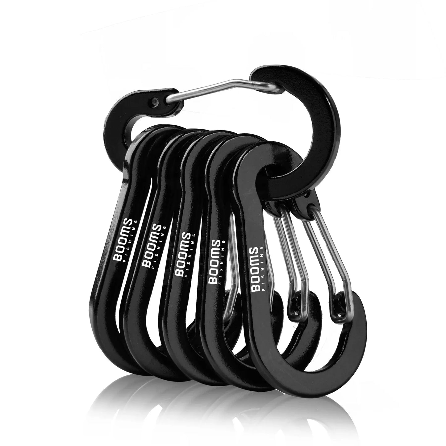 Aluminum Alloy Carabiner Keychain Set – 6pcs, 2", Multi-Color, Lightweight Snap Clips