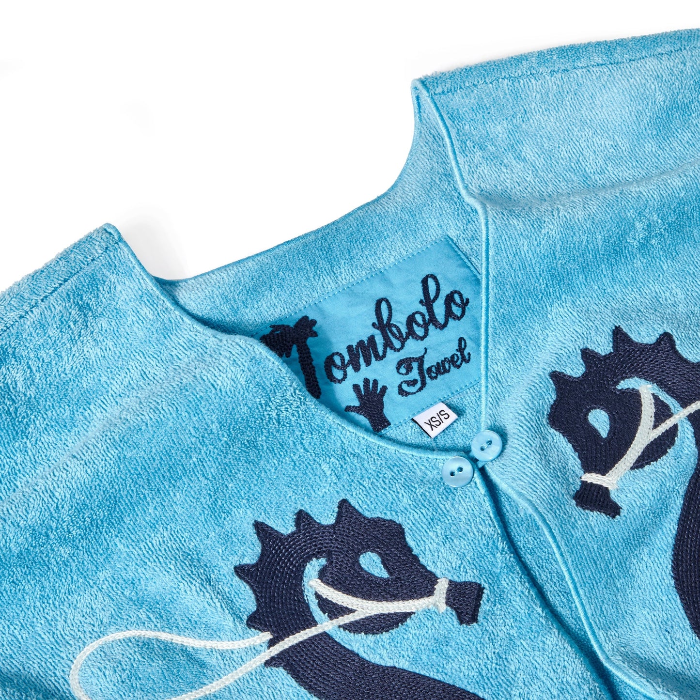 'Straight From the Seahorse’s Mouth' Hand Towel Top
