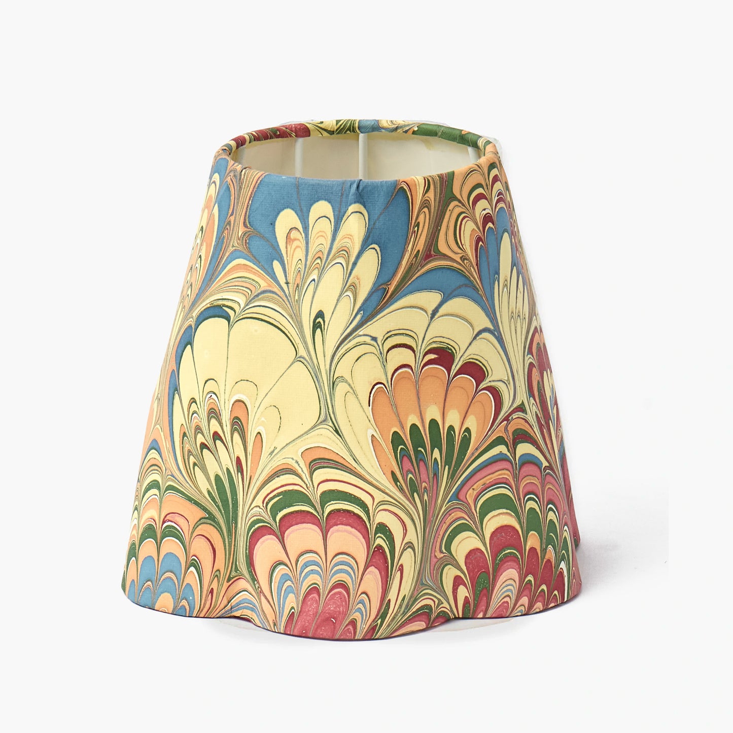 Square Rechargeable Lamp with Multi Marble Shade (18cm)