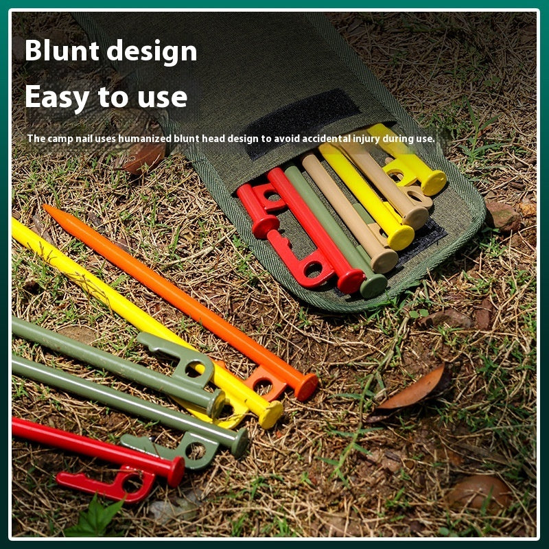 Heavy-Duty Steel Tent Stake – 30cm Camping Nail