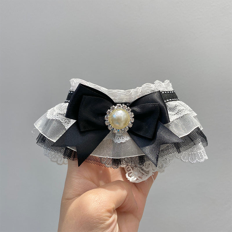 Cat Bib Collar Dog Drool Towel Pet Bow Tie