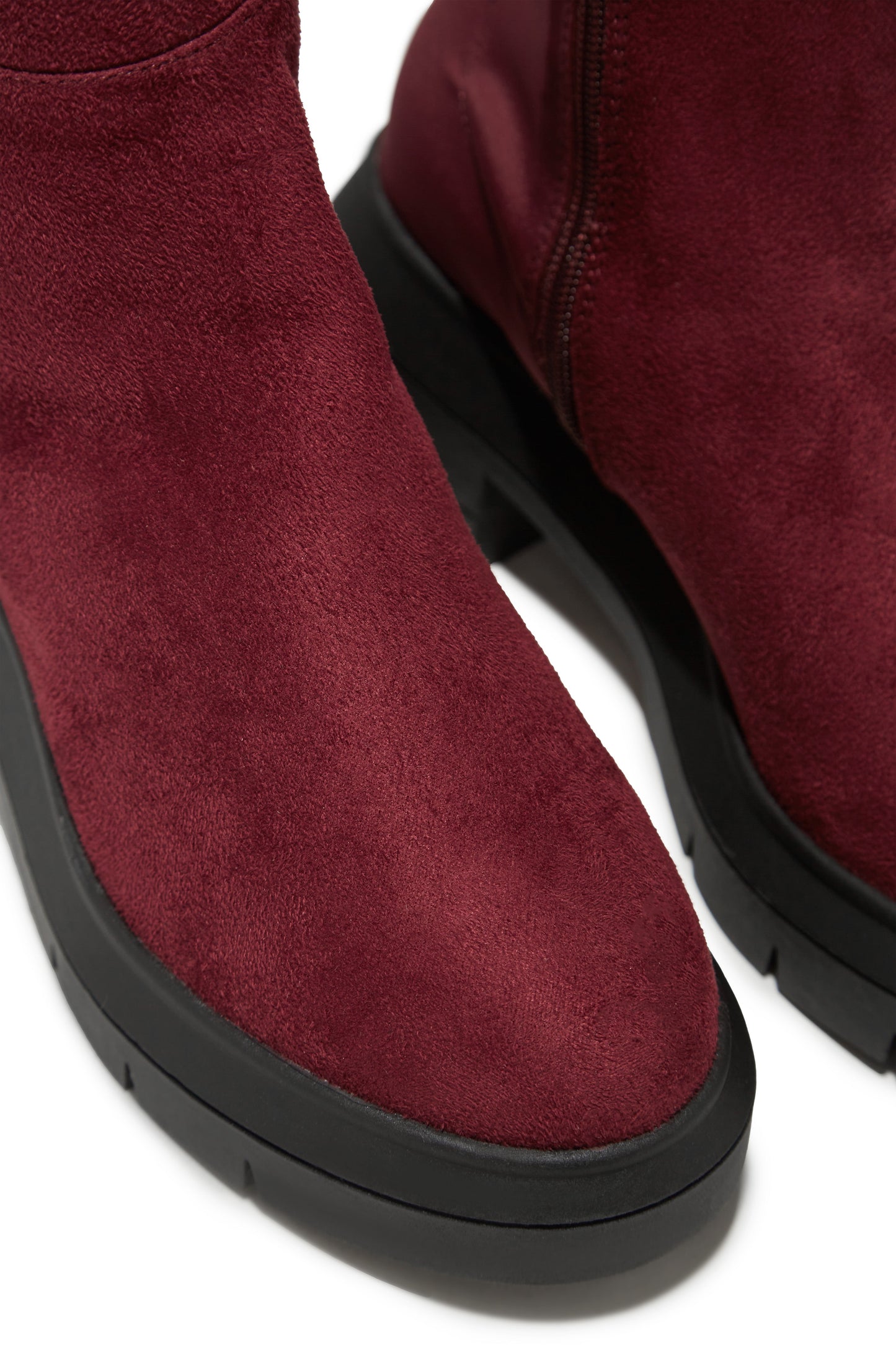Zerah Over The Knee Boots - Burgundy