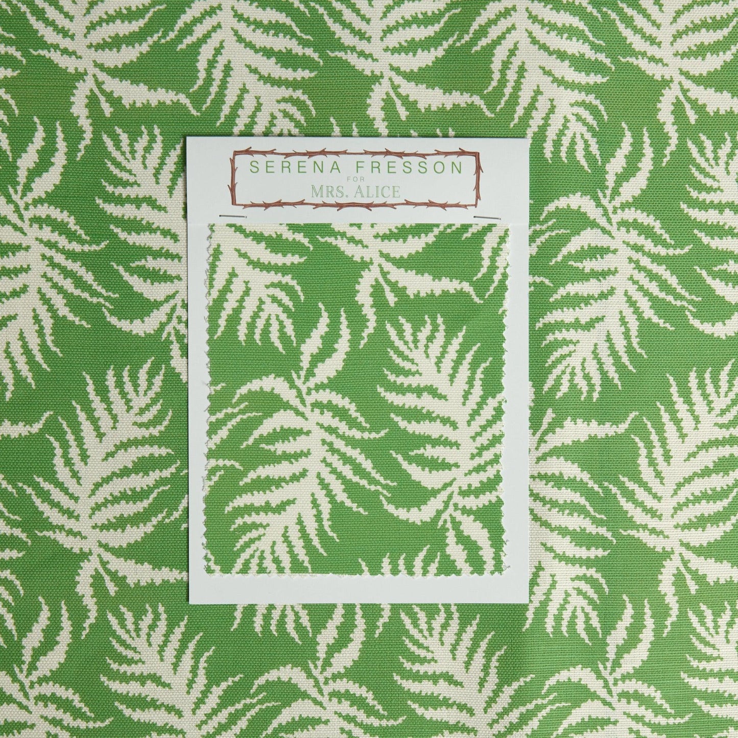Green Trailing Ferns Fabric