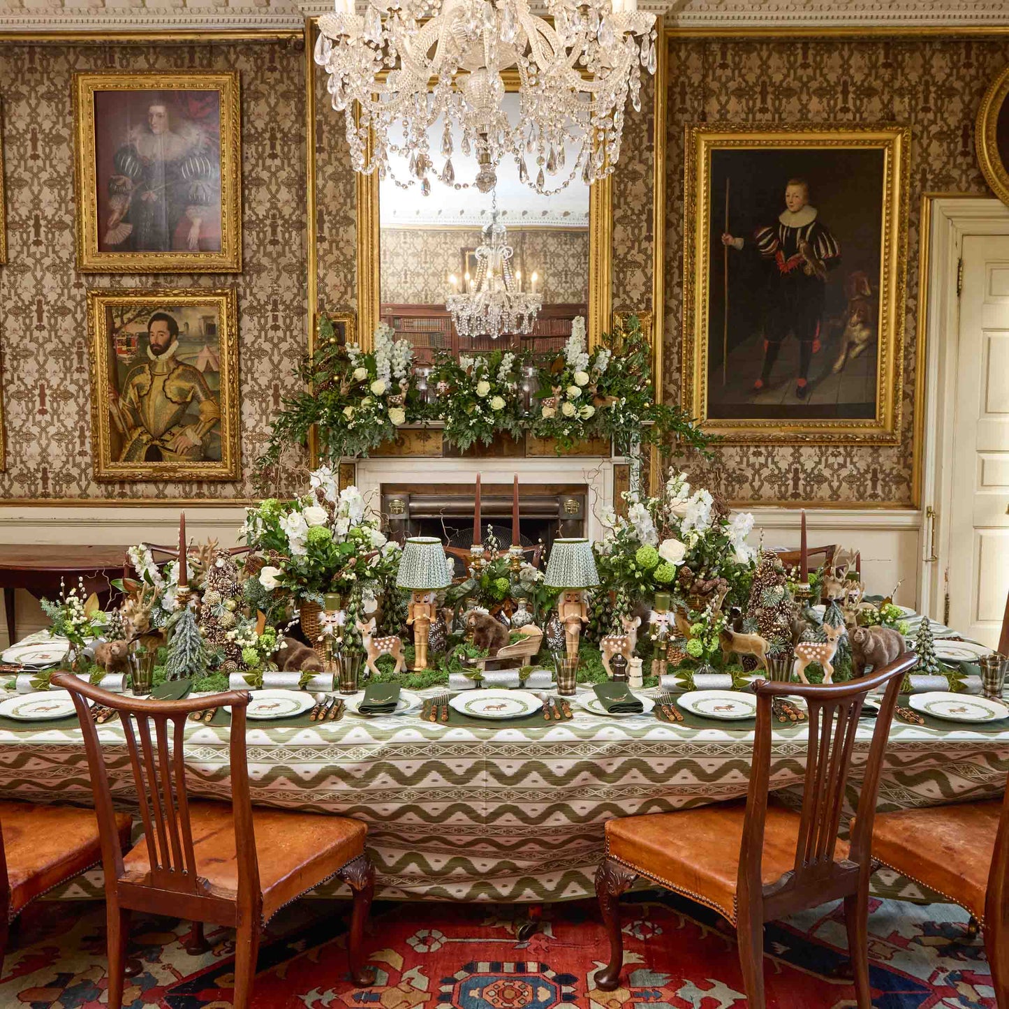 Olive Ikat Tablecloth