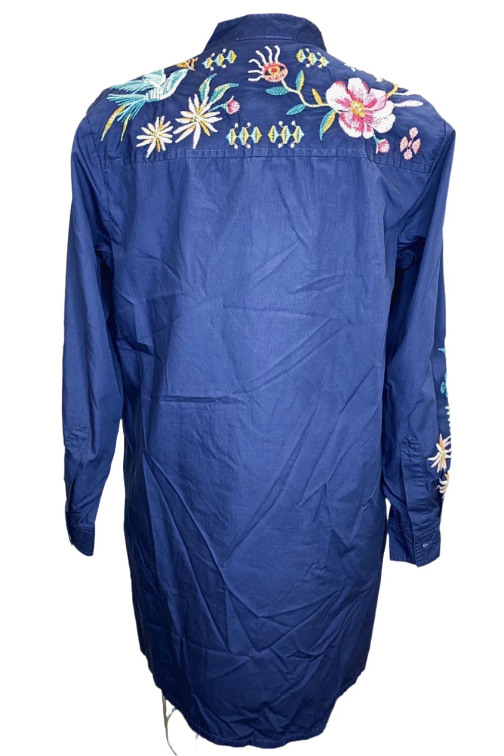 Johnny Was Workshop Gabriella Tuxedo Yoke Shirt Dress W32423-E *