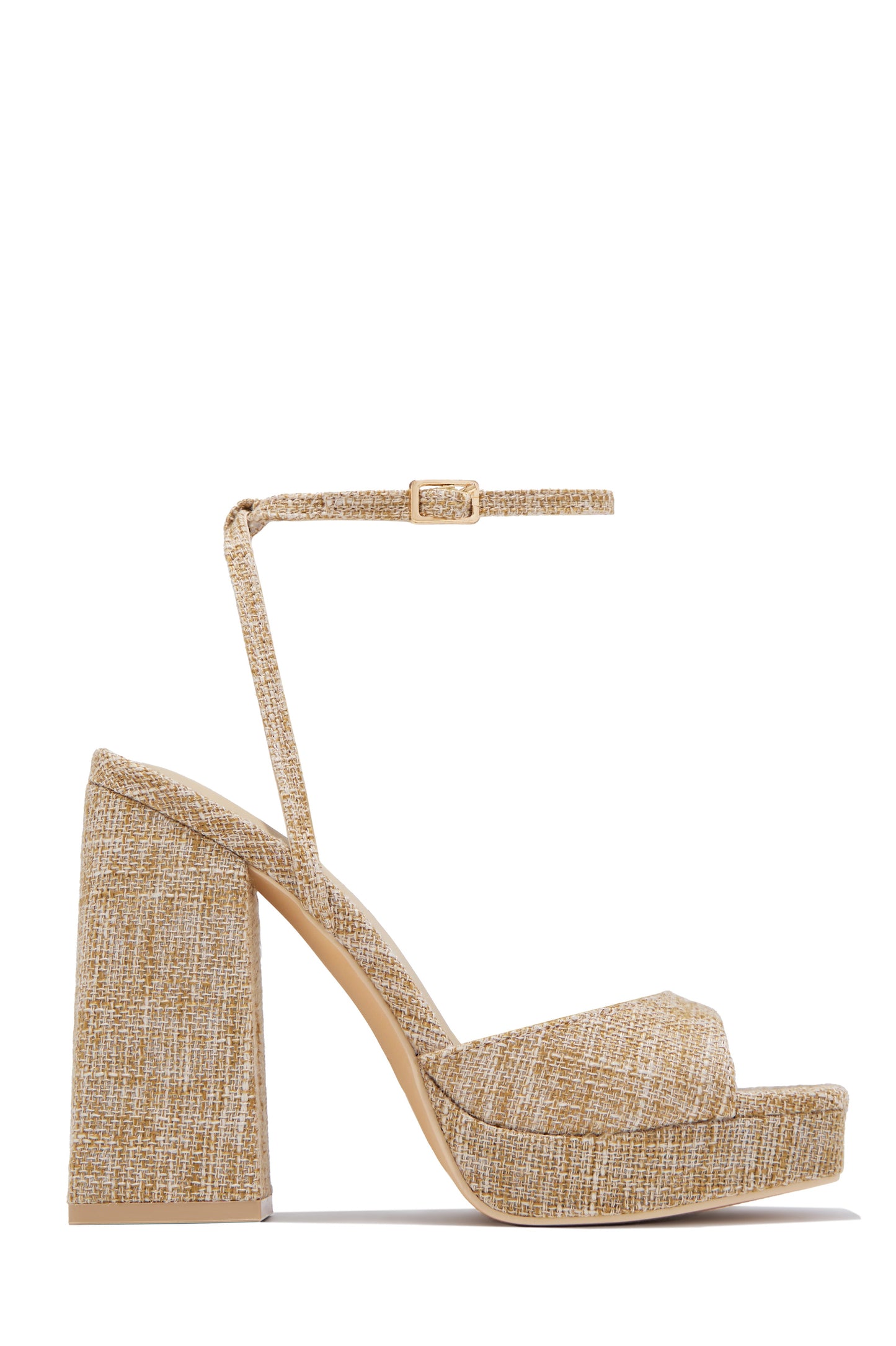 Kami Platform Block Heels - Rafia