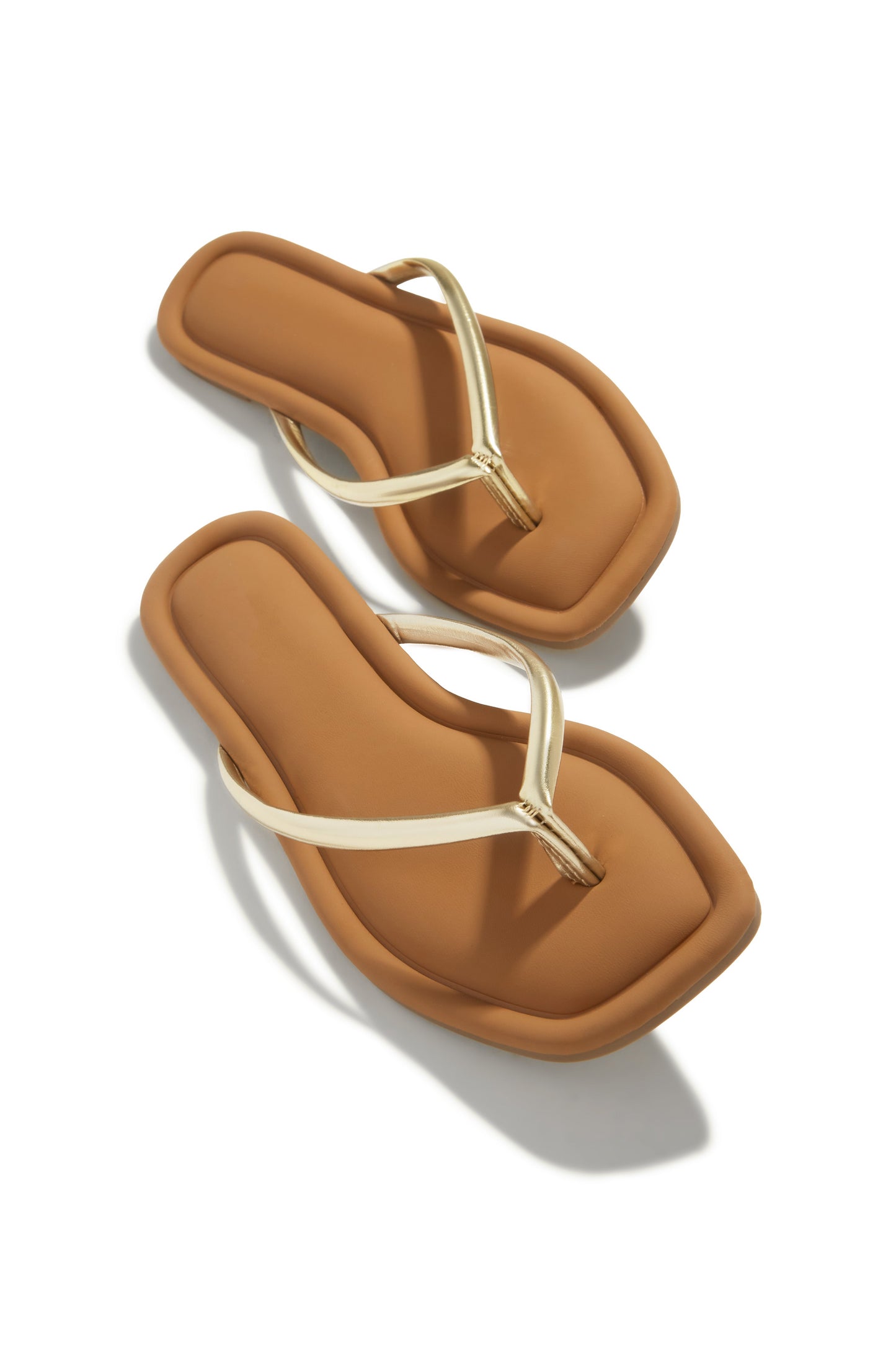 Slip Into Summer Thong Sandals - Gold