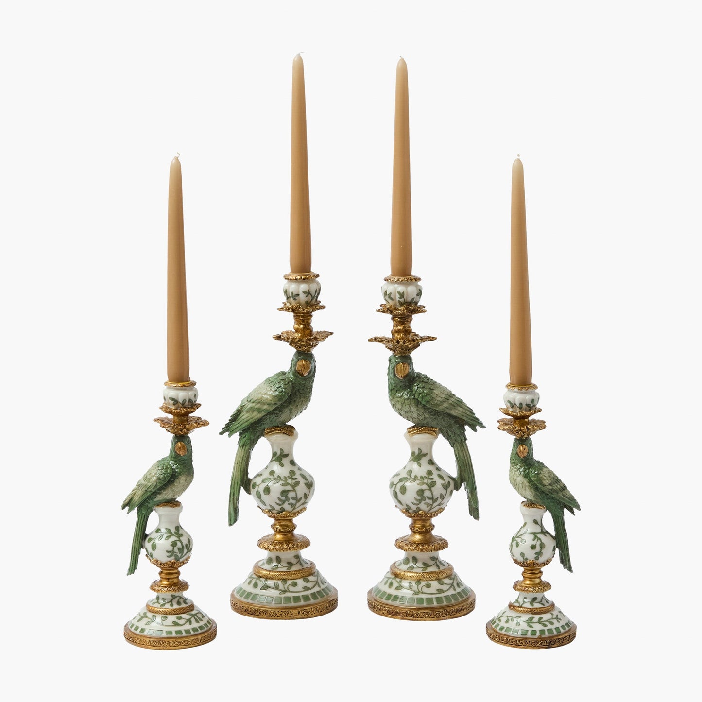 Olive Green Parrot Candle Set (Sand)