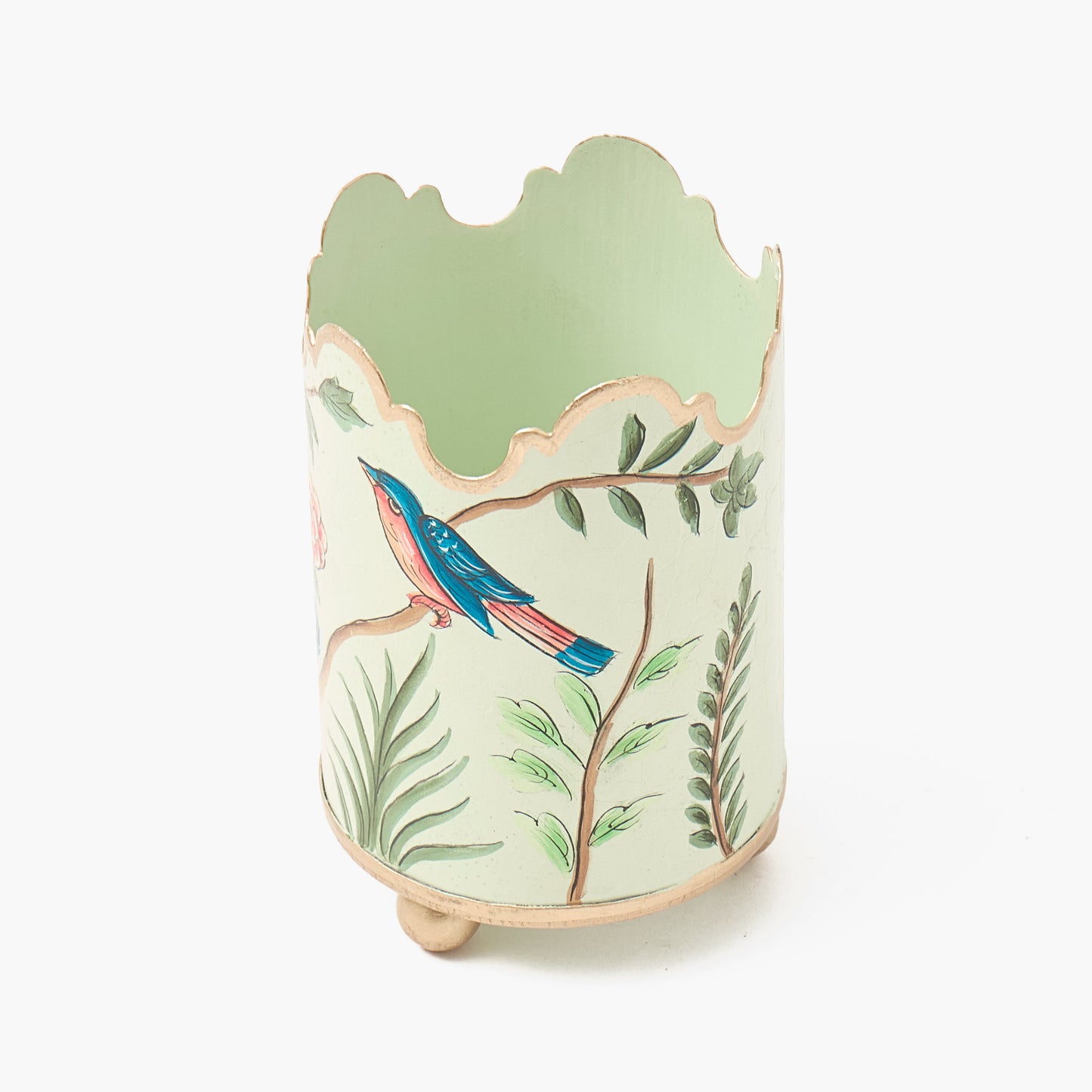 Chinoiserie Tole Pencil Pot