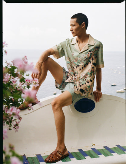 ‘Le Sirenuse’ by Lucio Liguori (Silk & Cotton Twill)