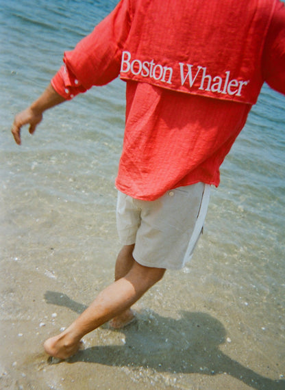 'Boston Whaler' Double-Pleated Shorts