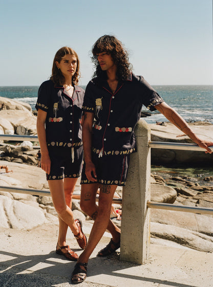 'Vongole!' Cabana (Navy)