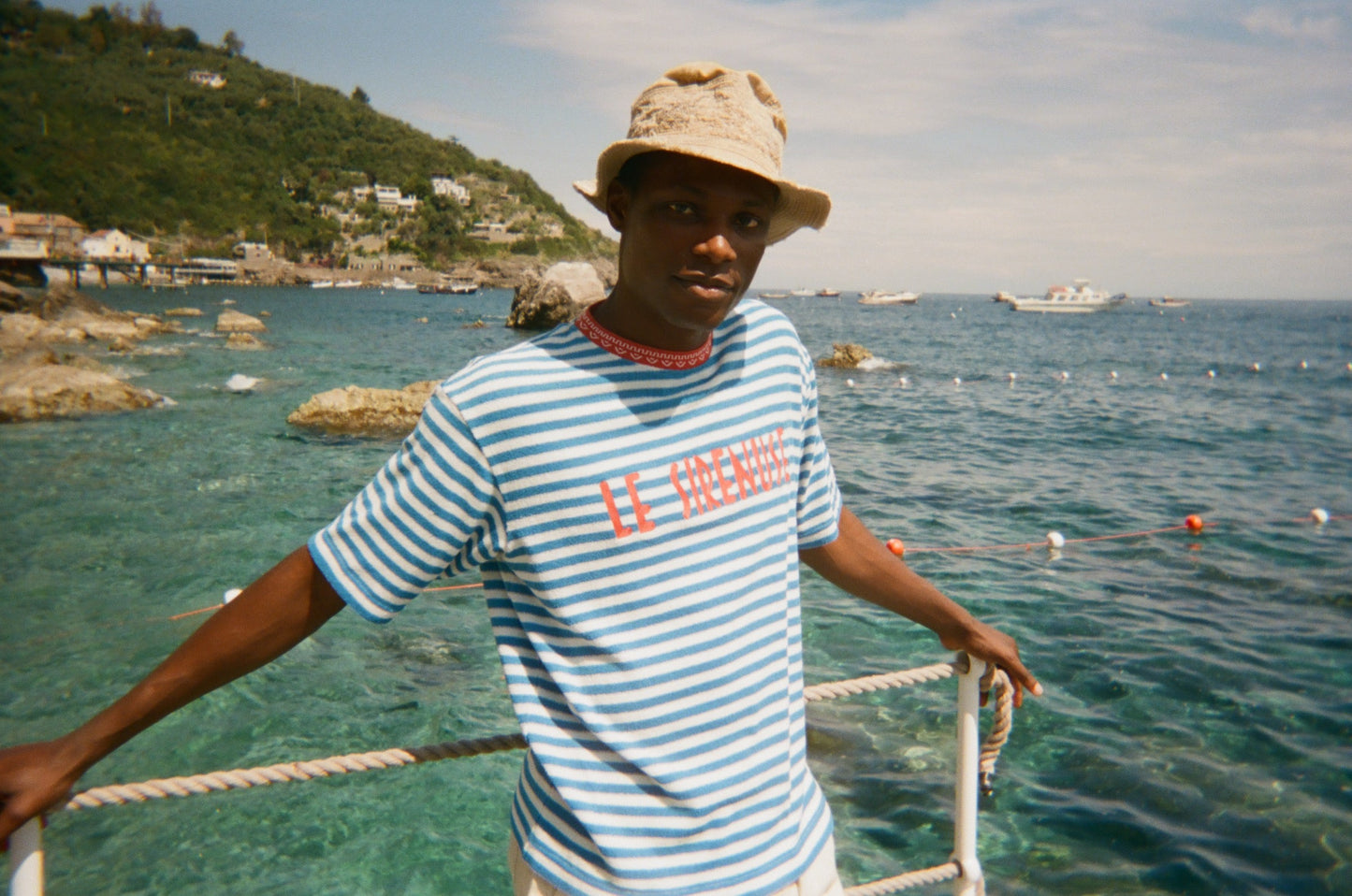 'Le Sirenuse' Souvenir Terry Tee (Blue)