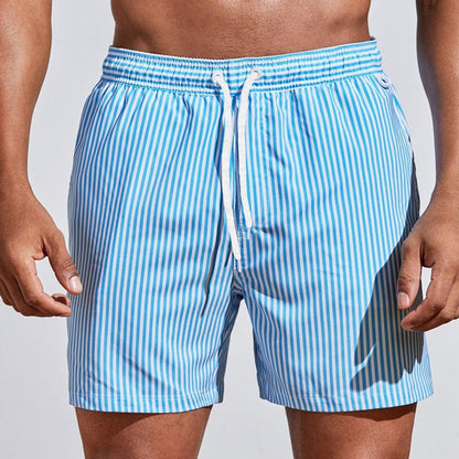 Men's 3D Striped Print Shorts – Casual Summer Sports Shorts