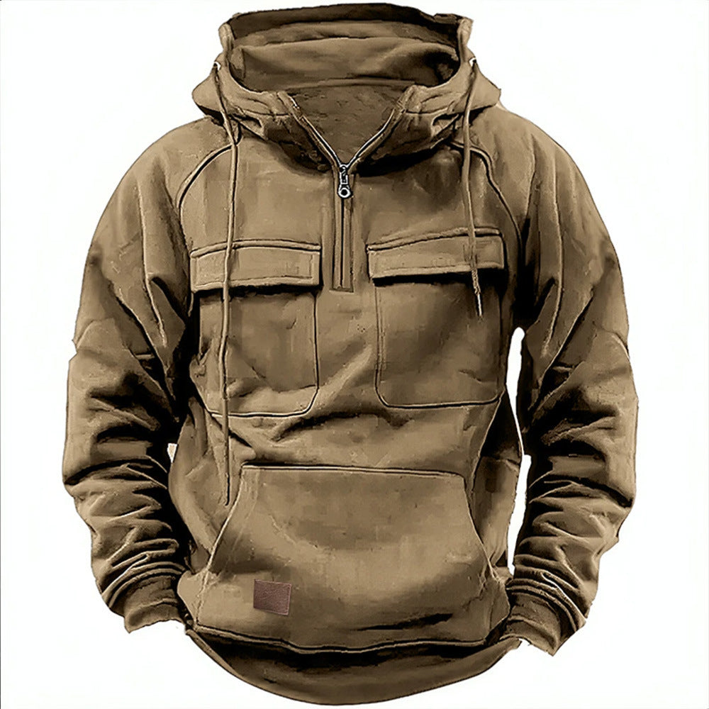 Men's Zip-Up Hoodie Sweatshirt – Casual Everyday Hoodie