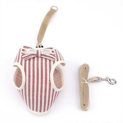 Adjustable Dog Chest Strap Wholesale Korean Fashion Breathable Mesh Pet Vest Type Leash