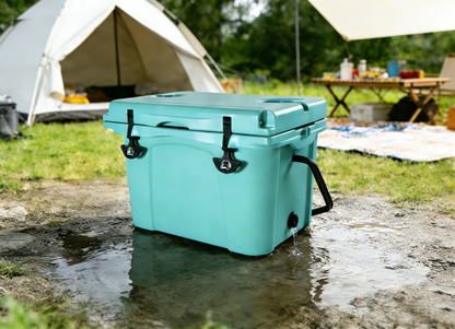 25QT Rotomolded Hard Cooler | 5-Day Ice Retention, Bottle Opener & Cup Holder
