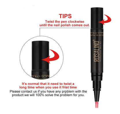 5ml Solid Color Nail Art Pen Nail Glue for Nail Art