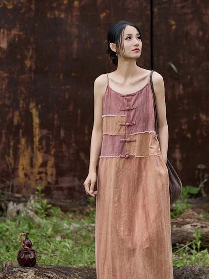 Elegant Women's Tie Dye Dress with Pocket - Eva Trends