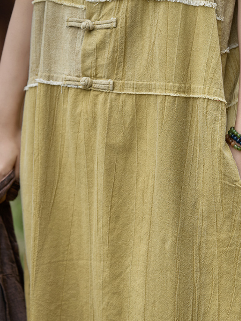 Elegant Women's Tie Dye Dress with Pocket - Eva Trends