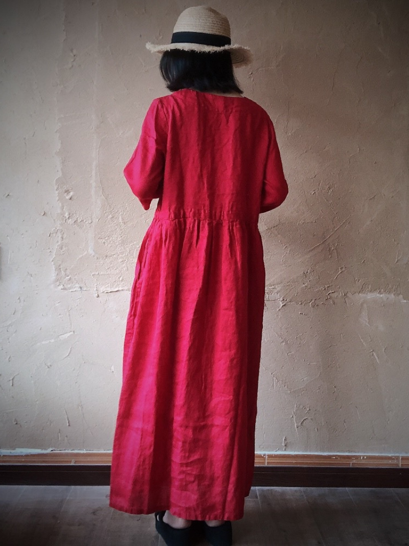 Flowy Mid Length Smock Dress for Women | Eva Trends