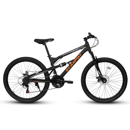 26" Adult Mountain Bike | 21-Speed, Dual Disc Brakes & Dual Shock Absorption