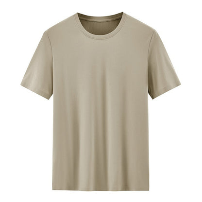 Men's Breathable Mesh-Texture Patchwork T-Shirt