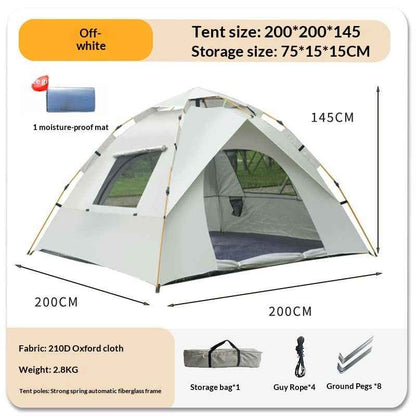 2-Person Instant Pop-Up Camping Tent – Fast Setup Waterproof Tent