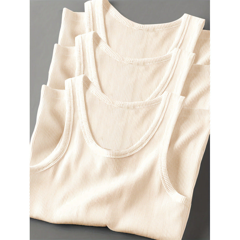 Men's Slim Fit Cotton Tank Top 3-Pack