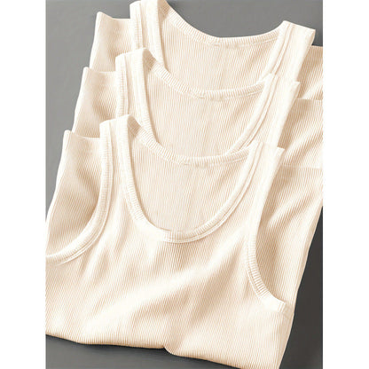 Men's Slim Fit Cotton Tank Top 3-Pack