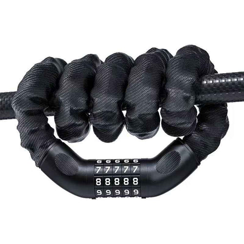 5-Digit Combination Bike Chain Lock | Heavy-Duty, Keyless & Rust-Resistant