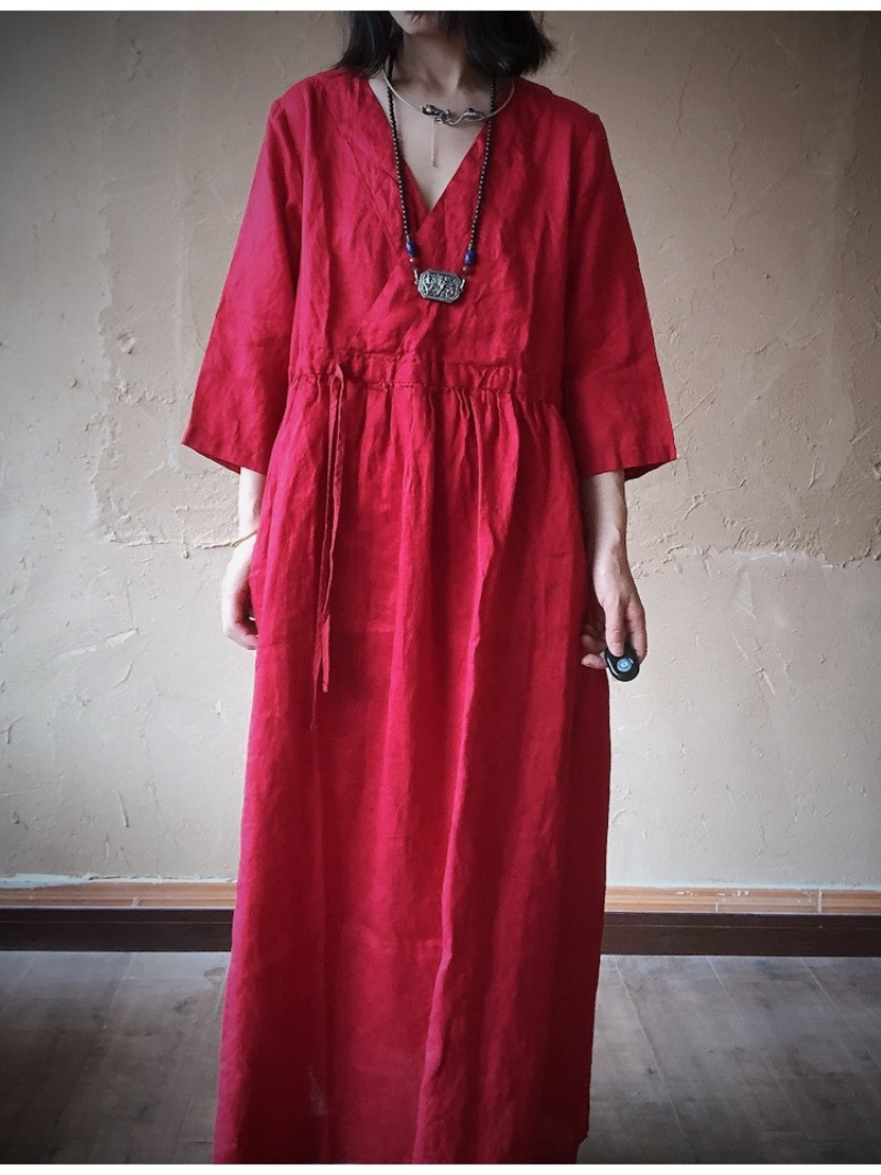 Flowy Mid Length Smock Dress for Women | Eva Trends