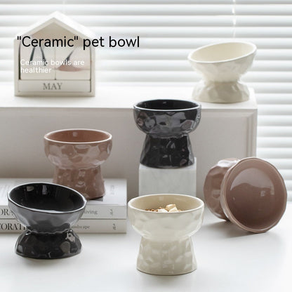 Ceramic High Leg Cervical Support Oblique Bowl