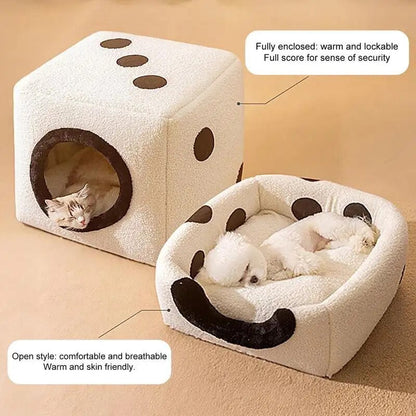 Autumn And Winter Warm Closed House Small Kennel