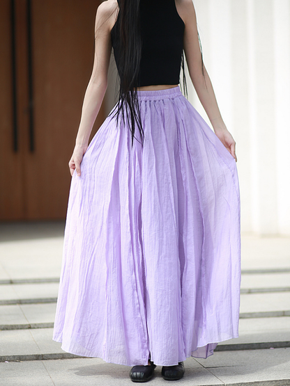 Breezy Weekend Maxi Skirt — Flowing Cotton Gauze, Effortlessly Flattering